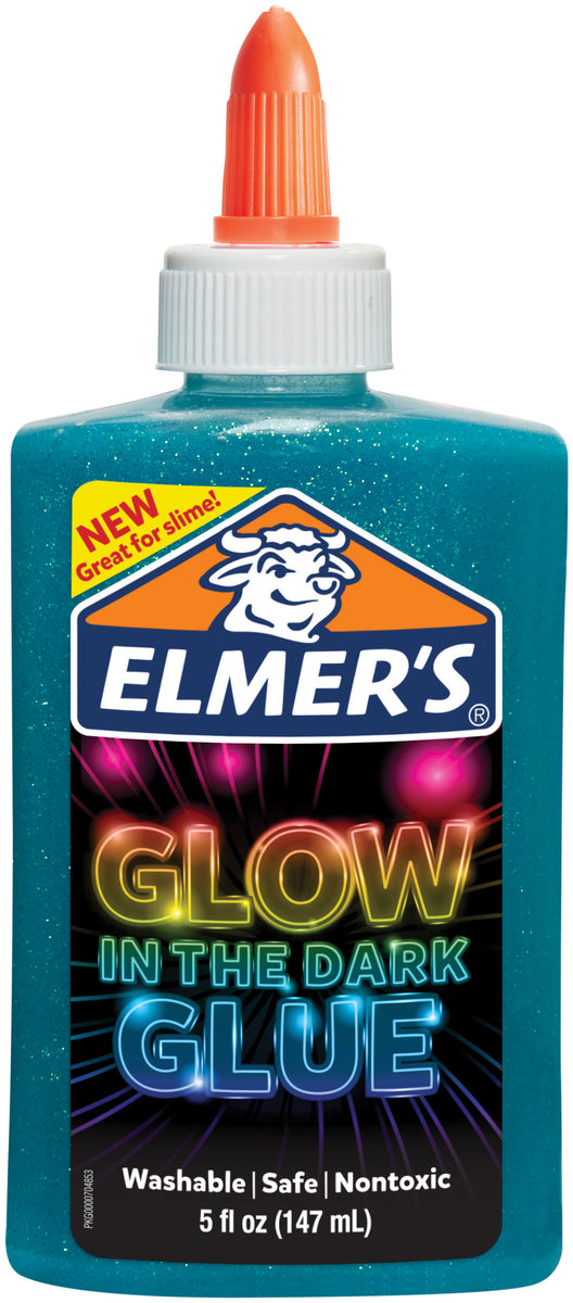 Elmer's CLASSIC GLITTER GLUE, BLUE COLOR Washable CRAFT SCHOOL PROJECT  NonToxic
