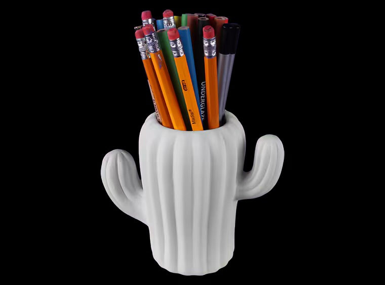 cactus pencil cup Prickly Cactus Cup – Make It Artfull